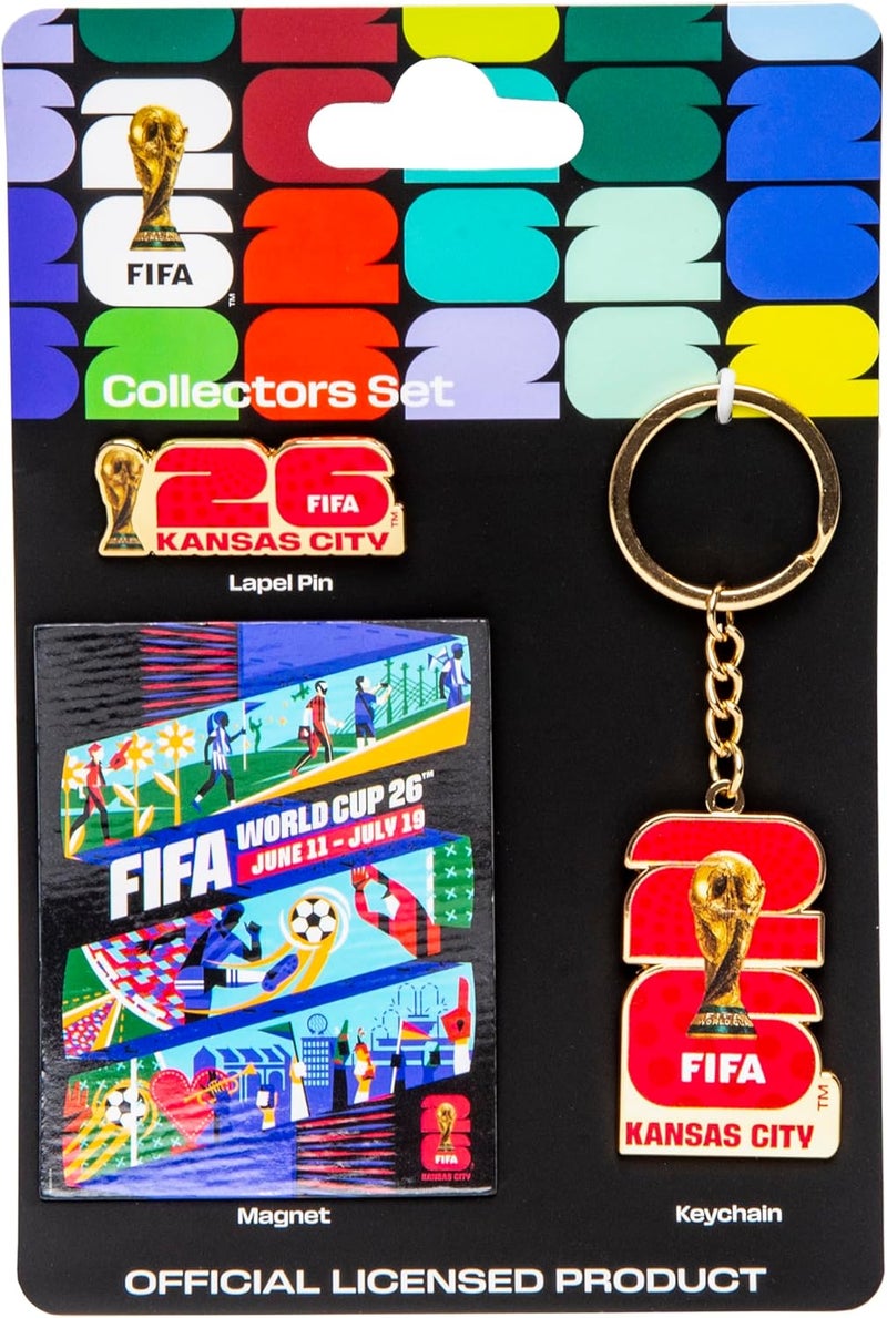 HONAV FIFA World Cup Host City Collector's Set – Includes Lapel Pin, Keychain & Magnet – Celebrates Your Favorite Host City - Image 1